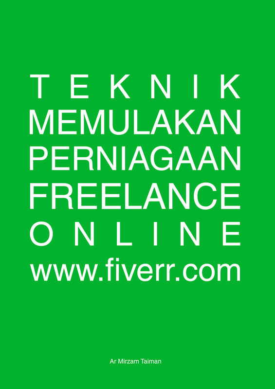 Ebook Teknik Memulakan Perniagaan Freelance Online Fiverr